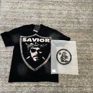 Hellstar Black Savior Graphic T-Shirt